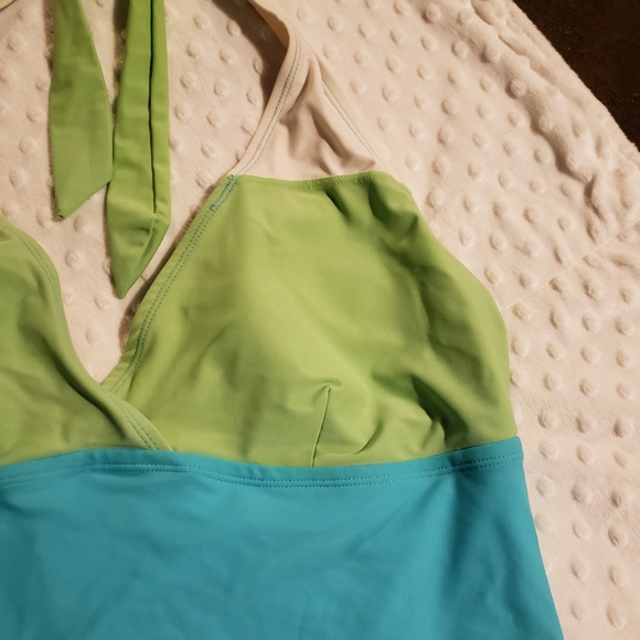 Sand N Sun size 18 - 20 2X color block swim suit - Picture 3 of 7